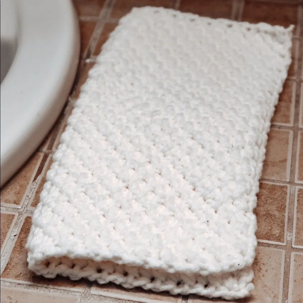 100% Cotton Kitchen/Bath Washcloth Hand Crocheted